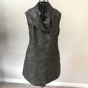 Montanaco Vegan Leather long Vest